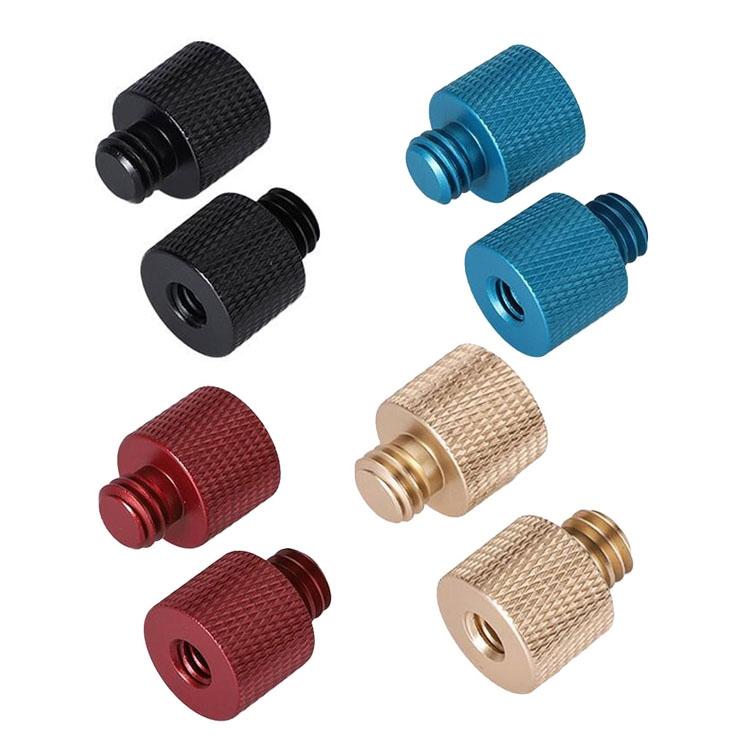10-Pack 1 / 4 To 3 / 8 Screw Adapter - Black