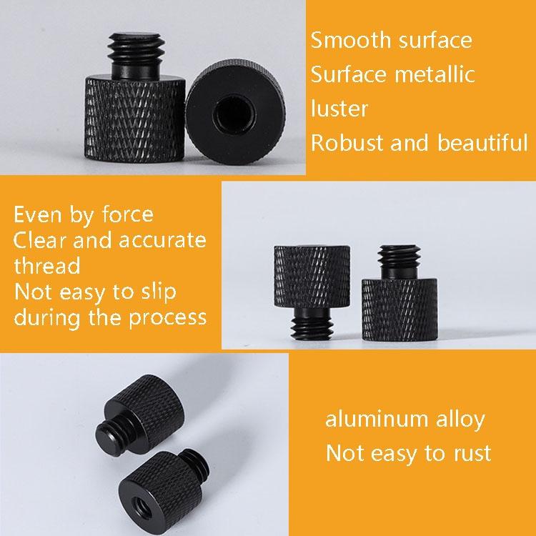 10-Pack 1 / 4 To 3 / 8 Screw Adapter - Black
