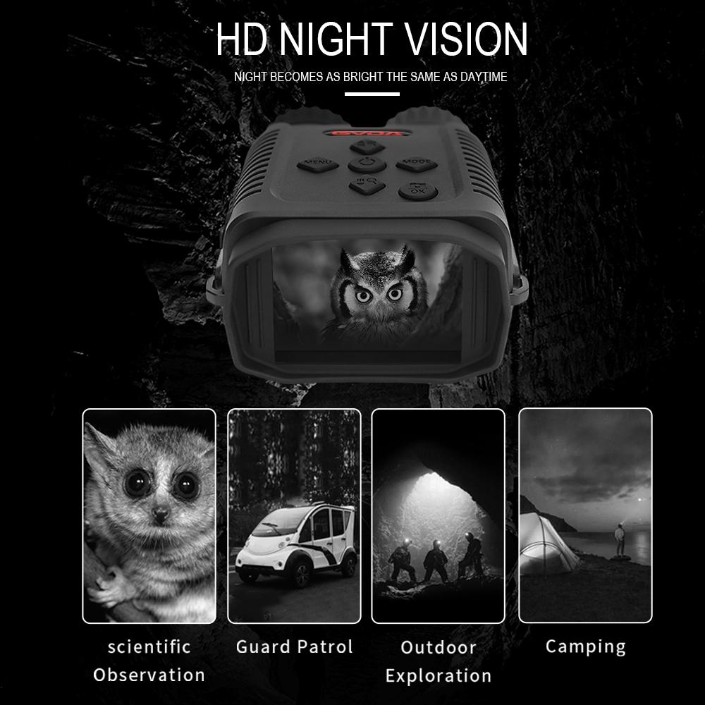 1080p Hd Infrared Night Vision Binoculars with 2.4 Tft Screen