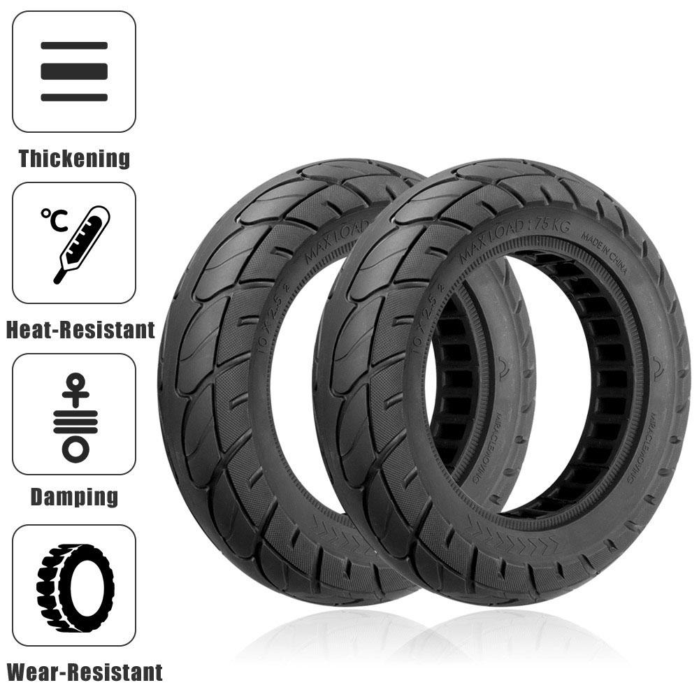10-inch Electric Scooter with Explosion-proof Tires for Ninebot Max G30 - Black