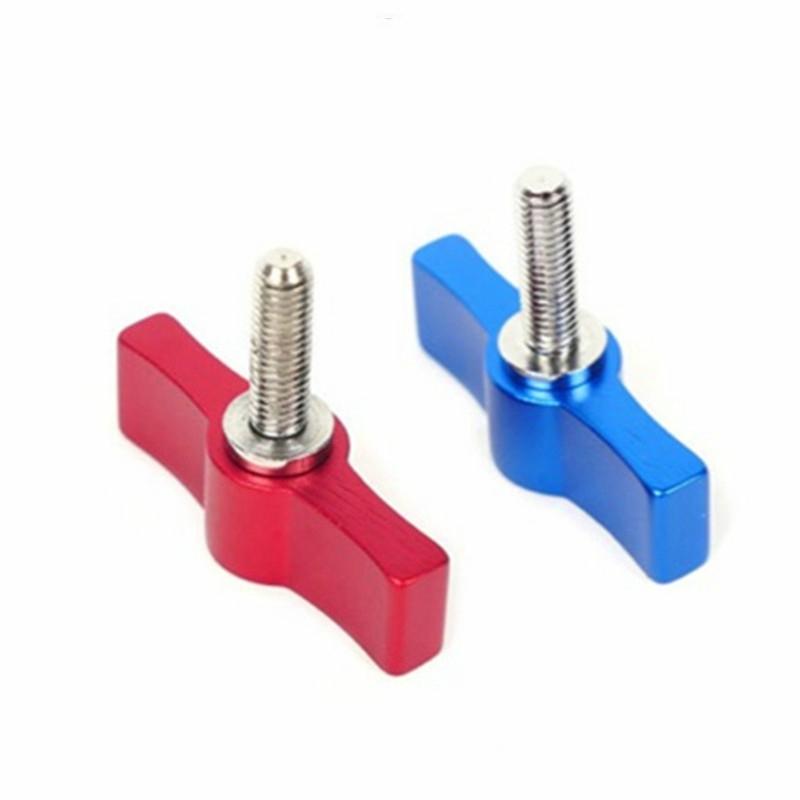 10pcs T-shaped Multi-directional Screw with M4 Aluminum Alloy Handle - Red