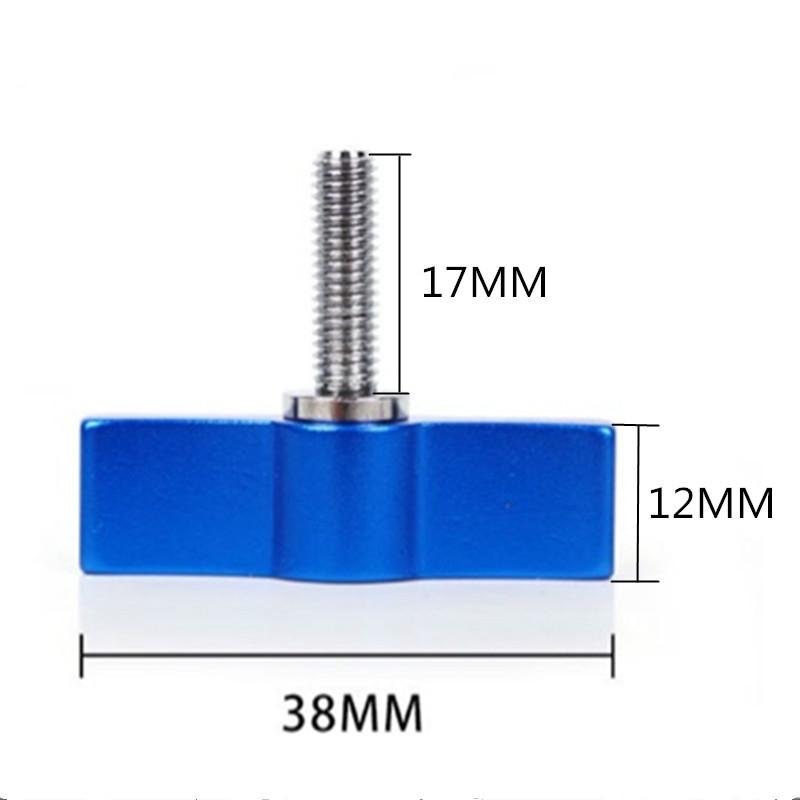 10pcs T-shaped Multi-directional Screw with M4 Aluminum Alloy Handle - Red