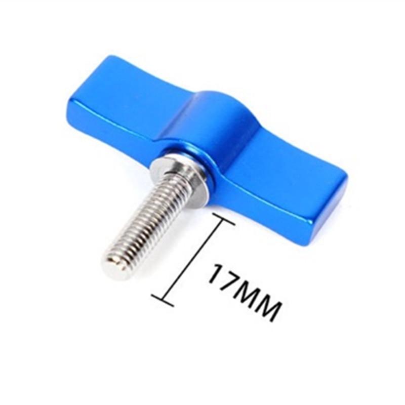 10pcs T-shaped Multi-directional Screw with M4 Aluminum Alloy Handle - Red