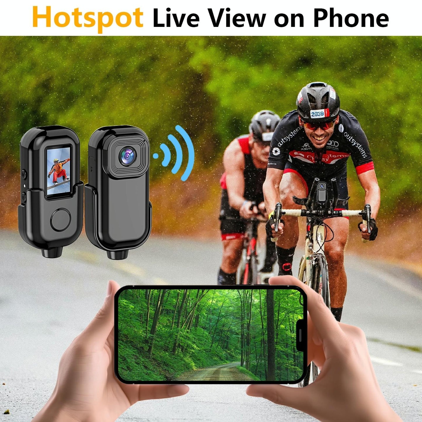 1080P Mini Action Cam For Sport Dv Video Recording 0.96 Inch Pocket Camera - White