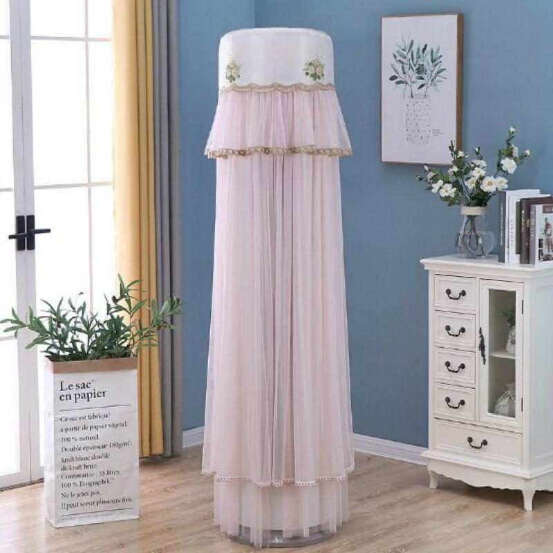 180cm Vertical Lace Air Conditioner Dust Cover - White