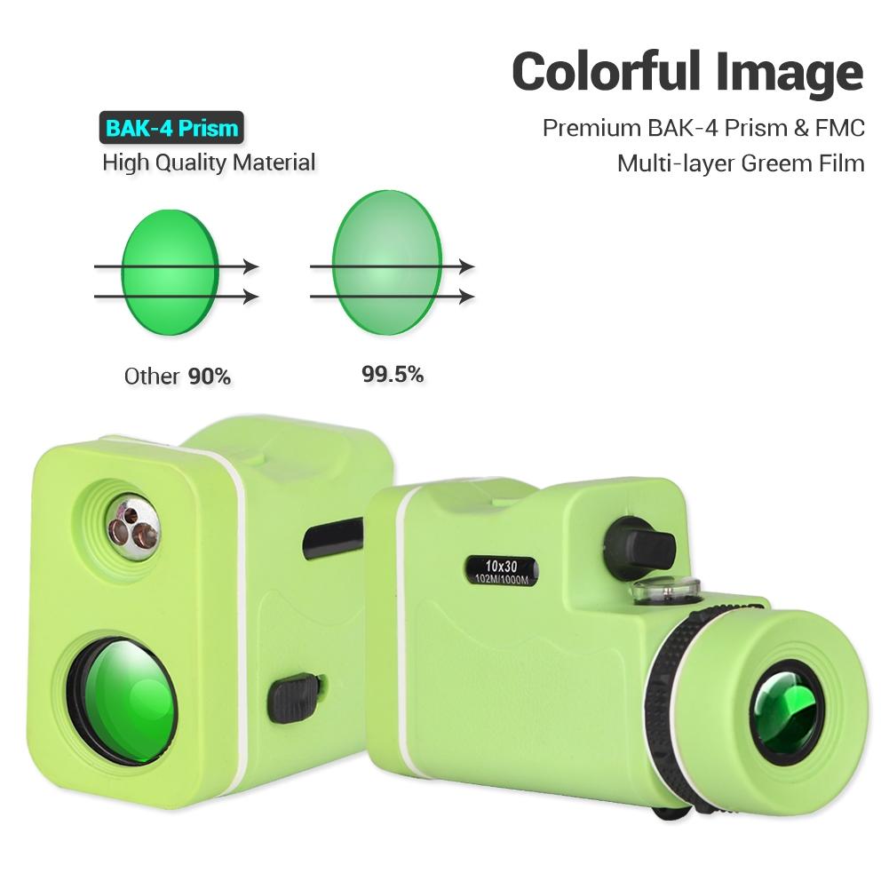 10x High List Binoculars with Infrared Light - Colourful - Fruit Green