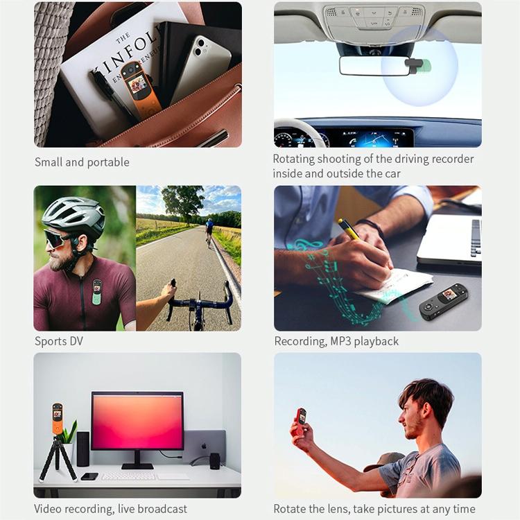 1080P Hd Multi-Function Digital Video Camera - Sports Dv Live Streaming Computer Recording - Black
