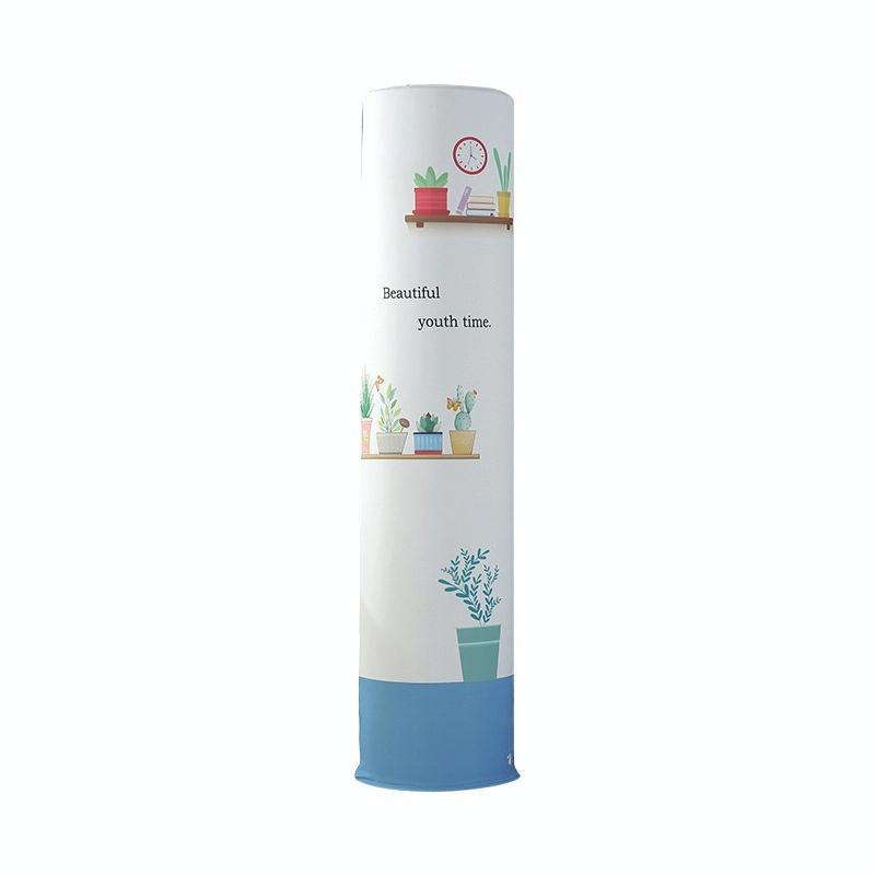 185 x 40 Cm Elastic Cloth Cabinet Air Conditioner Dust Cover - Blue Peacock