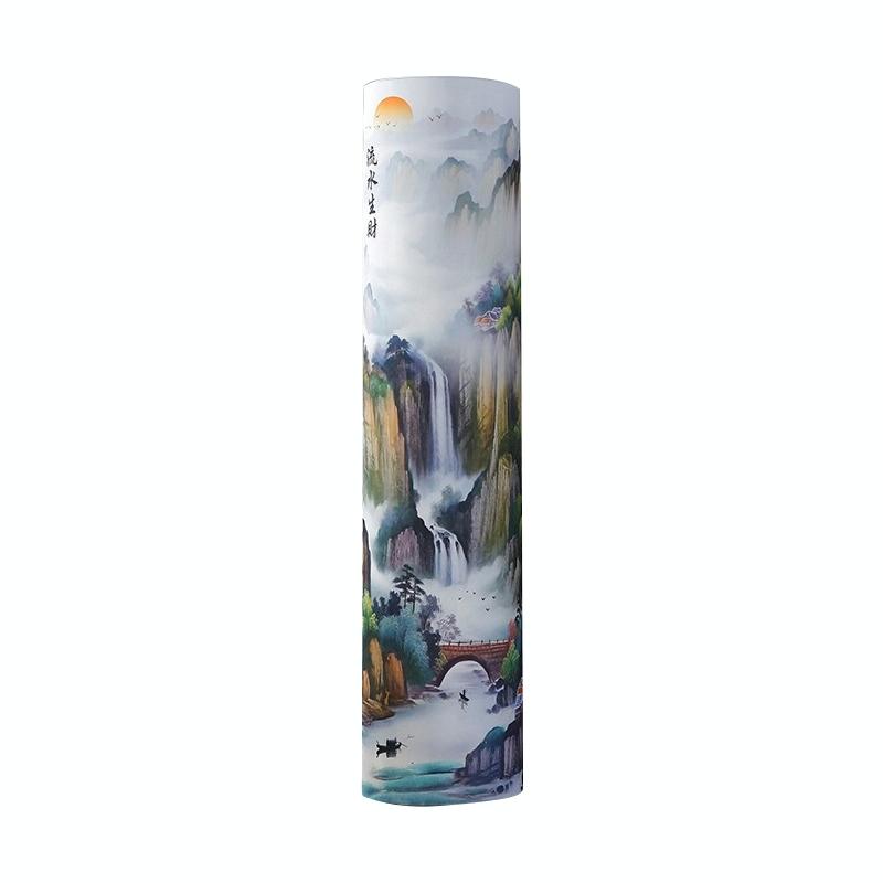 185 x 40 Cm Elastic Cloth Cabinet Air Conditioner Dust Cover - Tropical Flamingo