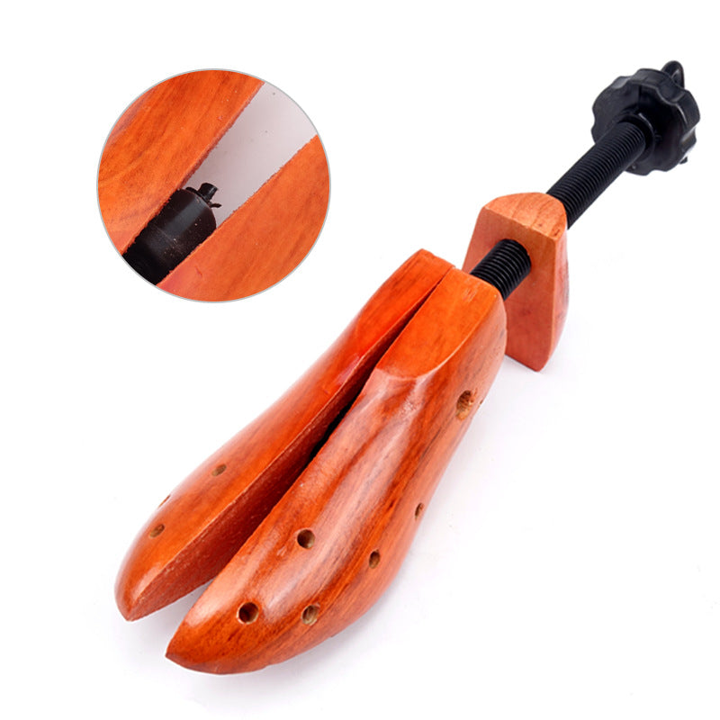 1 PCS Brown Adjustable Wooden Shoe Stretcher for Men & Women, Large Size (EUR 42-46)