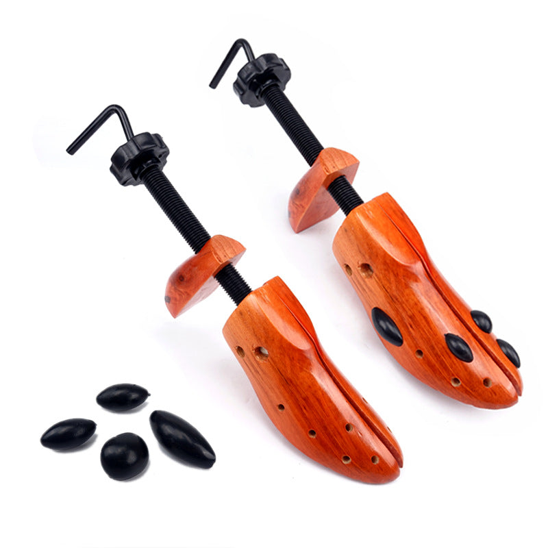 1 PCS Brown Adjustable Wooden Shoe Stretcher for Men & Women, Large Size (EUR 42-46)