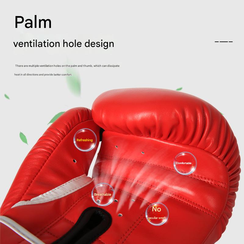 Yellow And Silver Durable 10oz PU Leather Boxing Gloves - Padded & Ventilated for Training