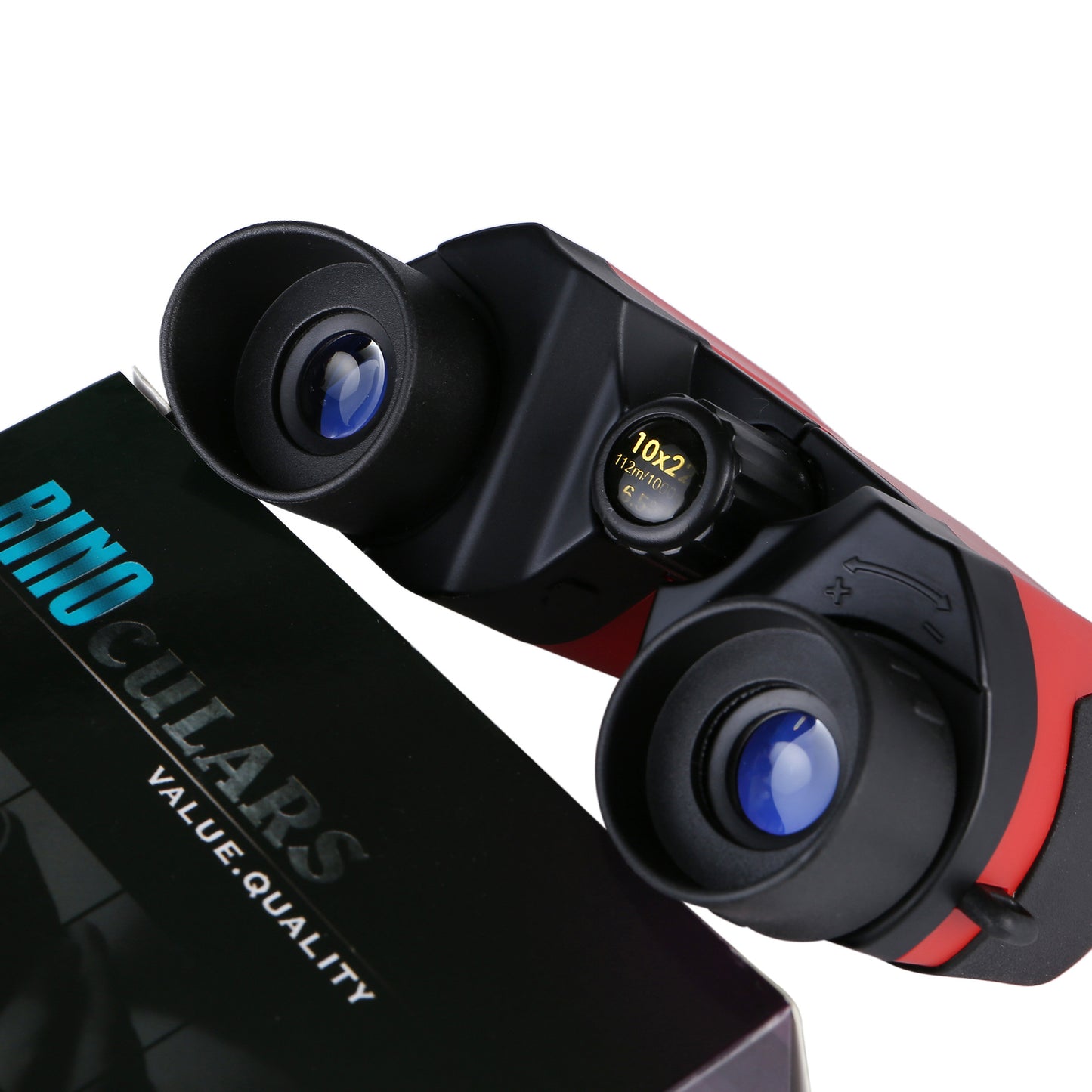 Yellow (Glossy) 10x22 Kids Binoculars - Multi-Color Compact High-Definition Telescope for Outdoor Adventures & Concerts