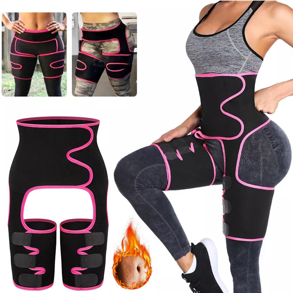 Yellow Women's 3-in-1 Body Shaper: Waist Cincher, Thigh Slimmer, Glute Lifter - Workout Gear (Size : XXL/XXXL)