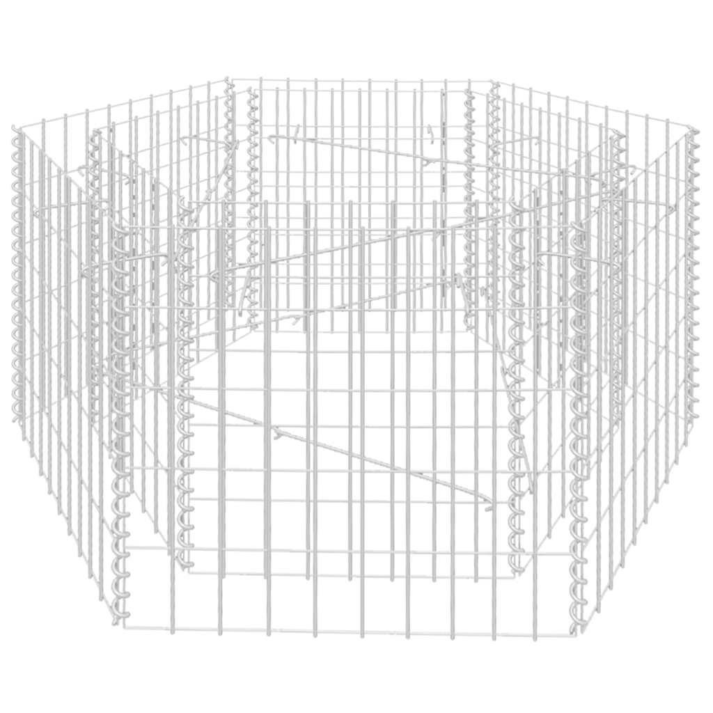 Hexagonal Gabion Raised Bed 100x90x50 cm