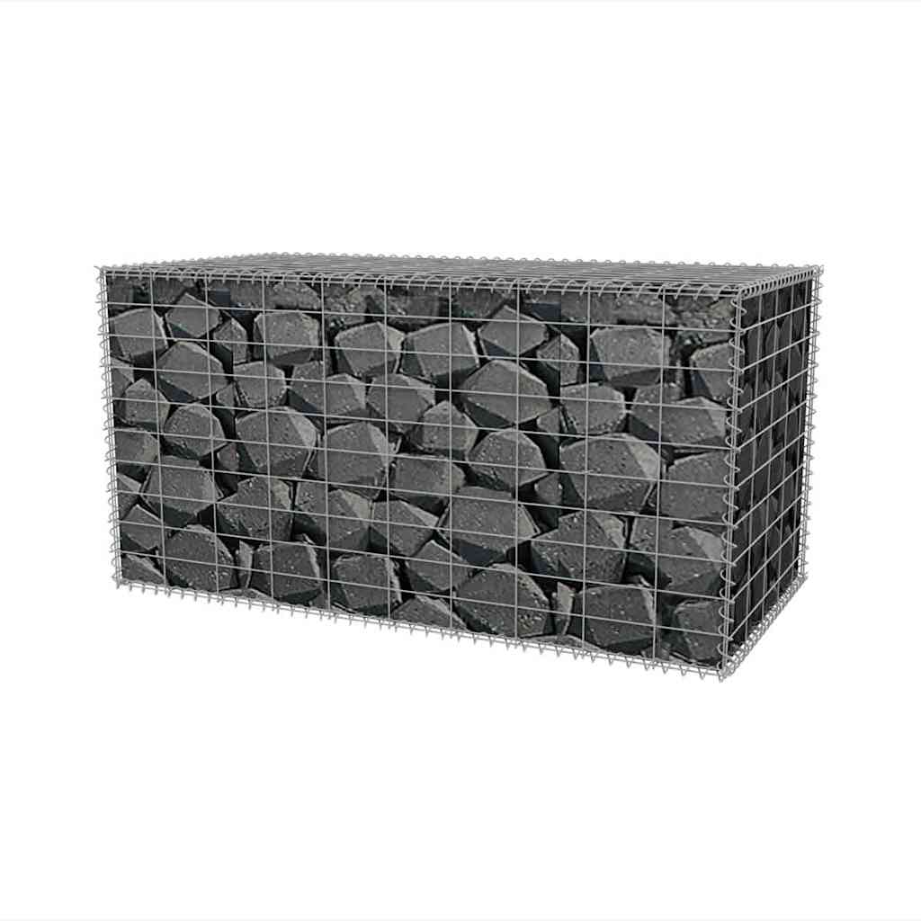 Gabion Basket Galvanised Steel 100x50x50 cm