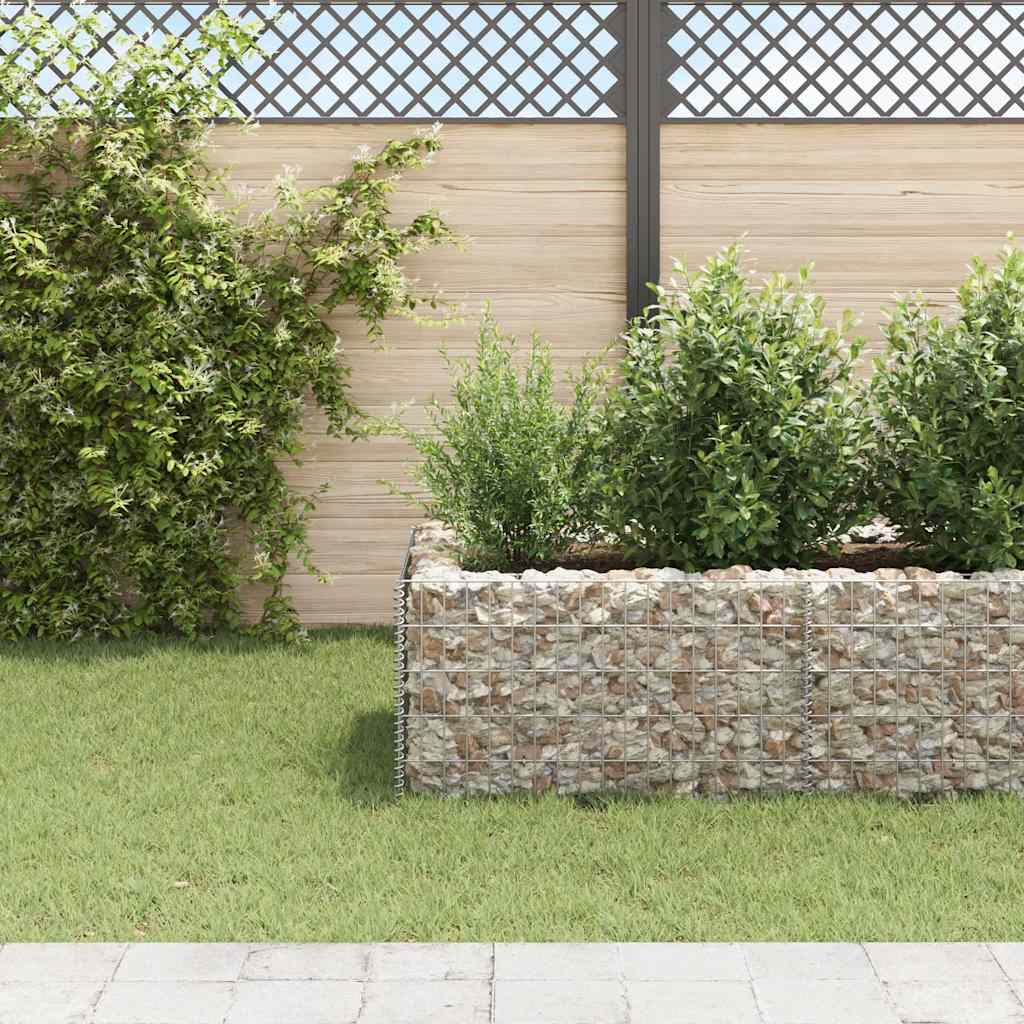 Gabion Raised Bed Steel 360x90x50 cm