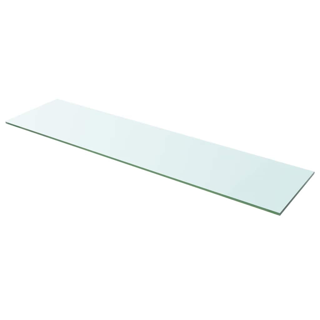 Shelf Panel Glass Clear 100x25 cm