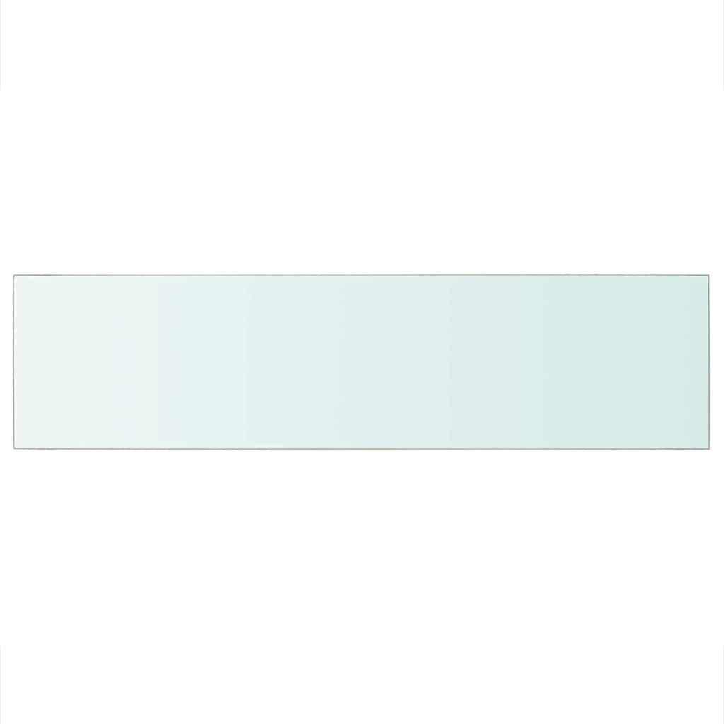 Shelf Panel Glass Clear 100x25 cm