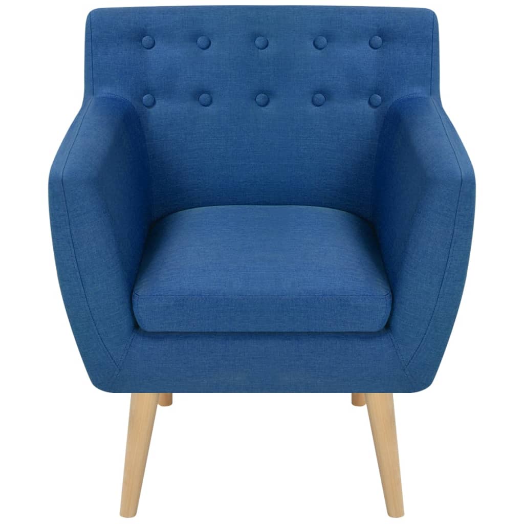 Armchair Blue Fabric