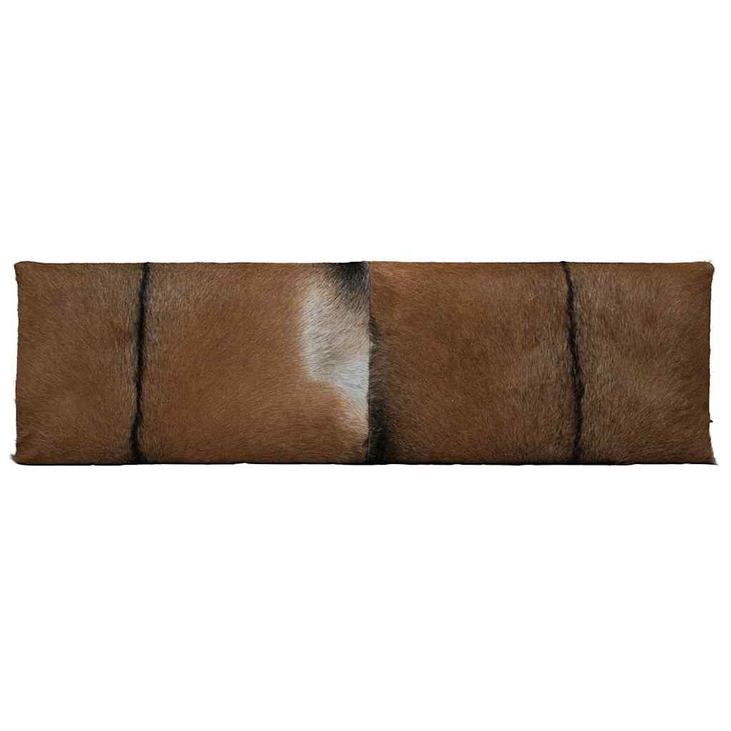 Bench Goatskin Leather Teak