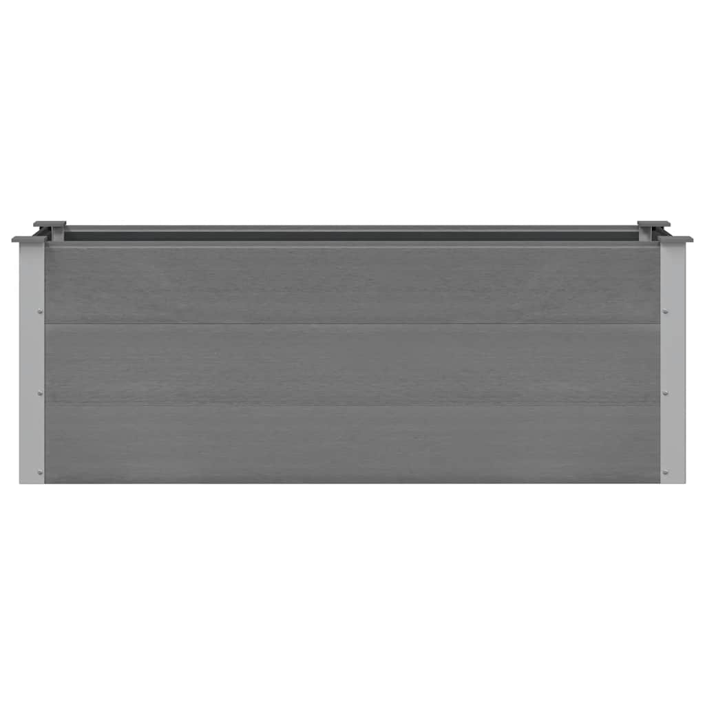 Garden Raised Bed WPC 150x50x54 cm Grey