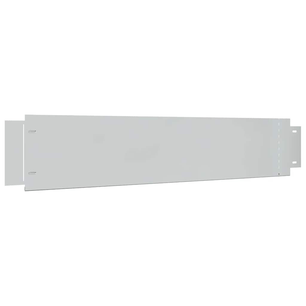 Lawn Fence 10 pcs Galvanised Steel 100x20 cm