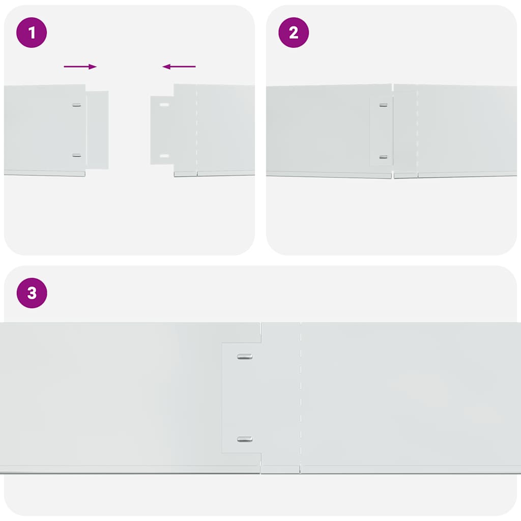 Lawn Fence 20 pcs Galvanised Steel 100x20 cm