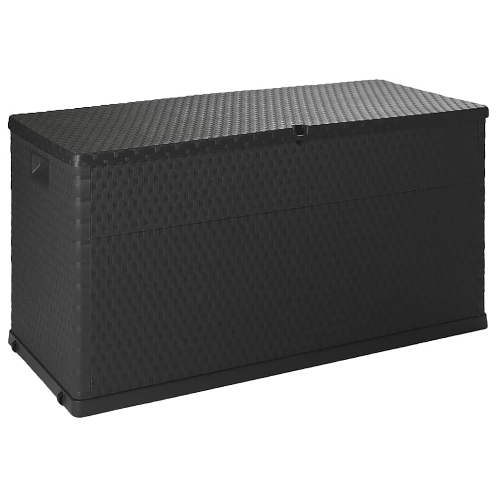 Garden Storage Box Anthracite 120x56x63 cm PP Rattan