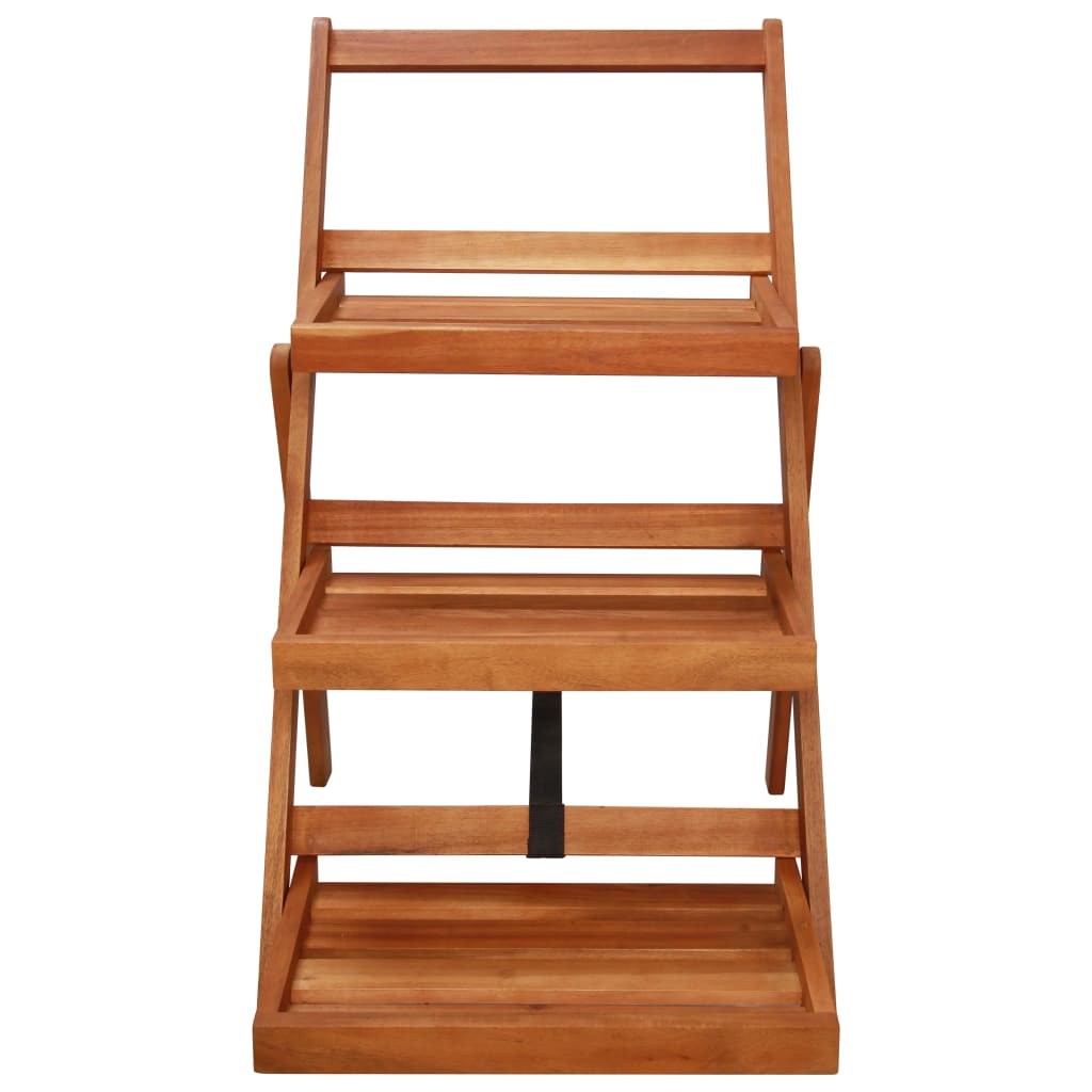 3-Tier Plant Stand 50x63x80 cm Solid Acacia Wood