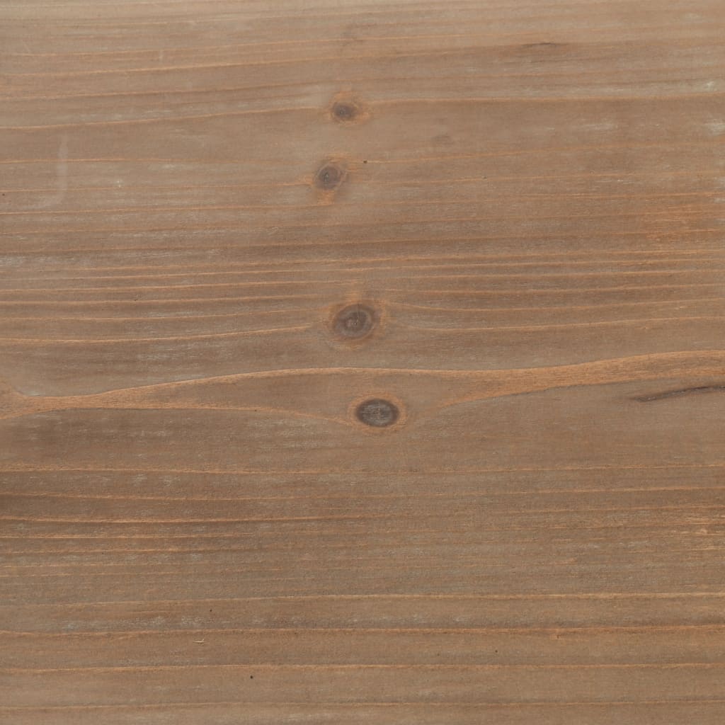 Bookcase Solid Firwood and Steel 90.5x35x180 cm