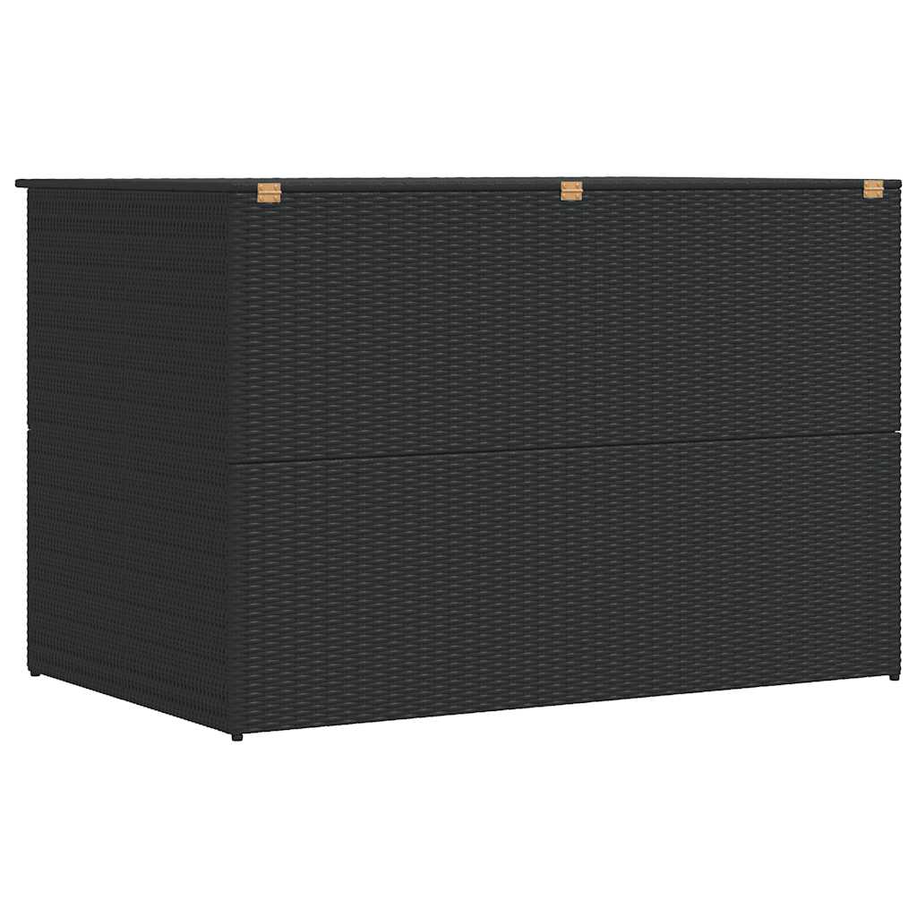 Garden Storage Box Black 150x100x100 cm Poly Rattan