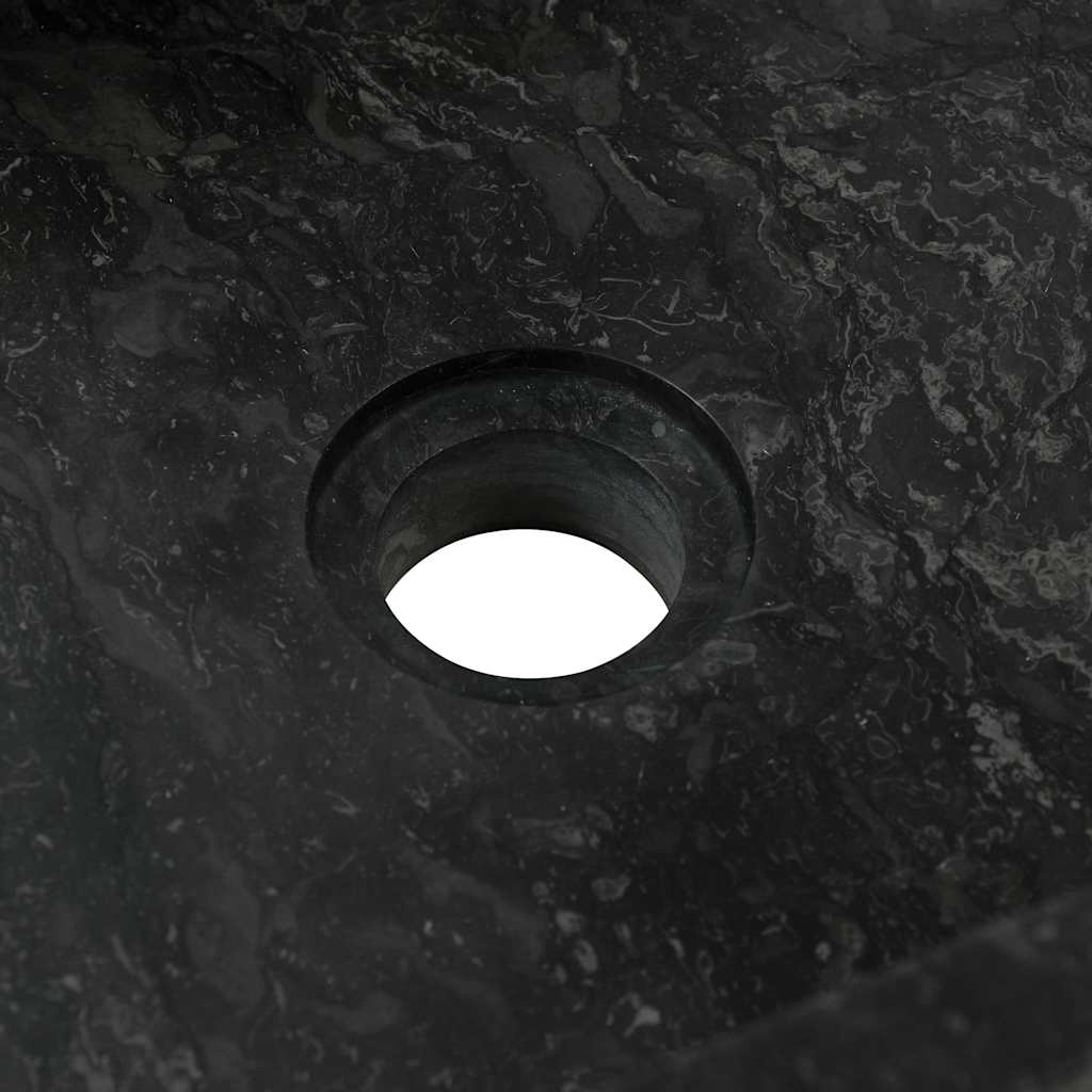 Sink 45x30x12 cm Marble High Gloss Black