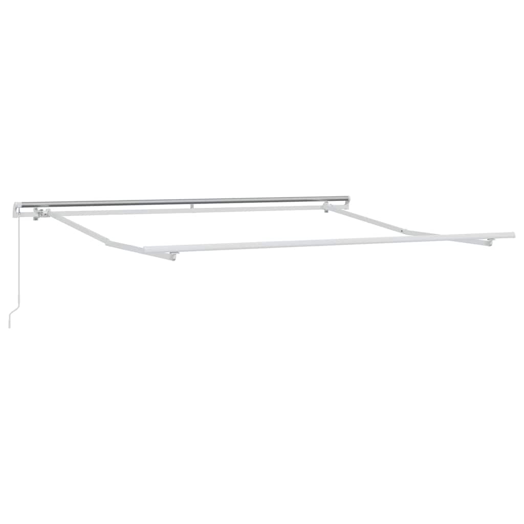 Awning Manual White 3 x 2.5 m Metal