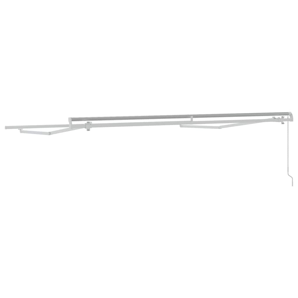Awning Manual White 3 x 2.5 m Metal