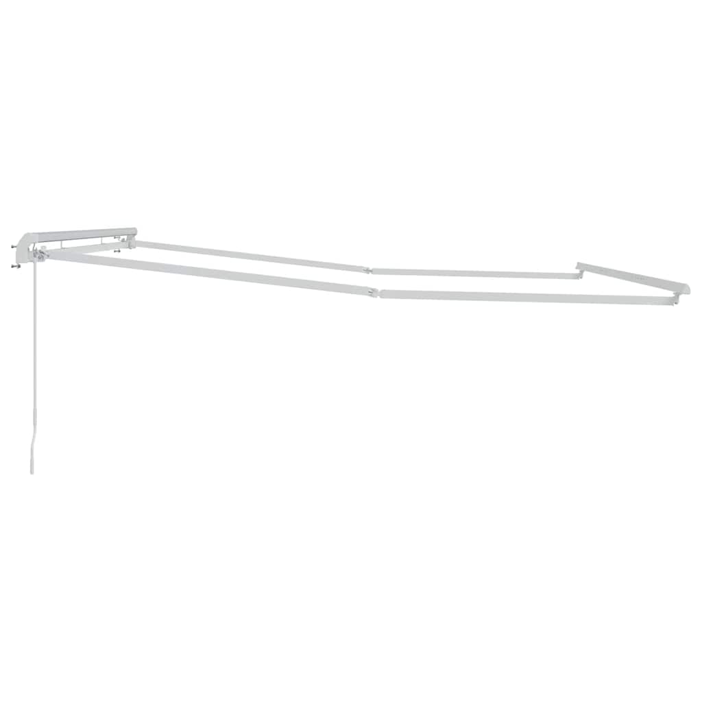 Awning Manual White 5 x 3 m Metal