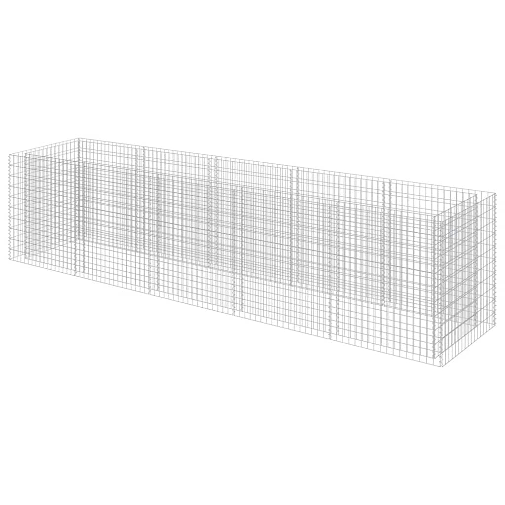 Gabion Raised Bed Galvanised Steel 450x90x100 cm