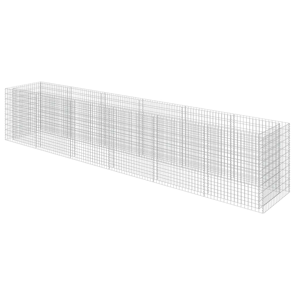 Gabion Raised Bed Galvanised Steel 540x90x100 cm