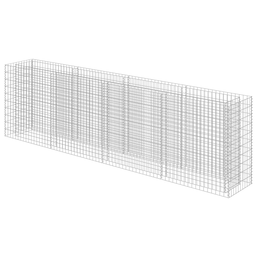 Gabion Raised Bed Galvanised Steel 360x50x100 cm