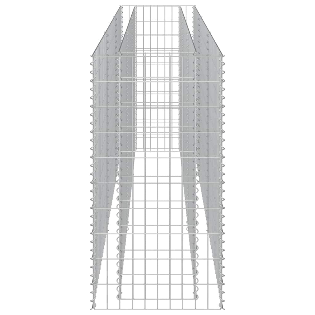 Gabion Raised Bed Galvanised Steel 270x50x100 cm