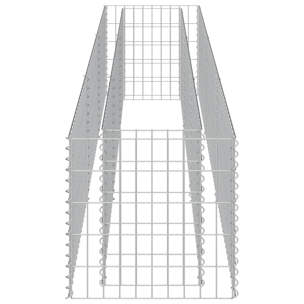 Gabion Raised Bed Galvanised Steel 270x50x50 cm