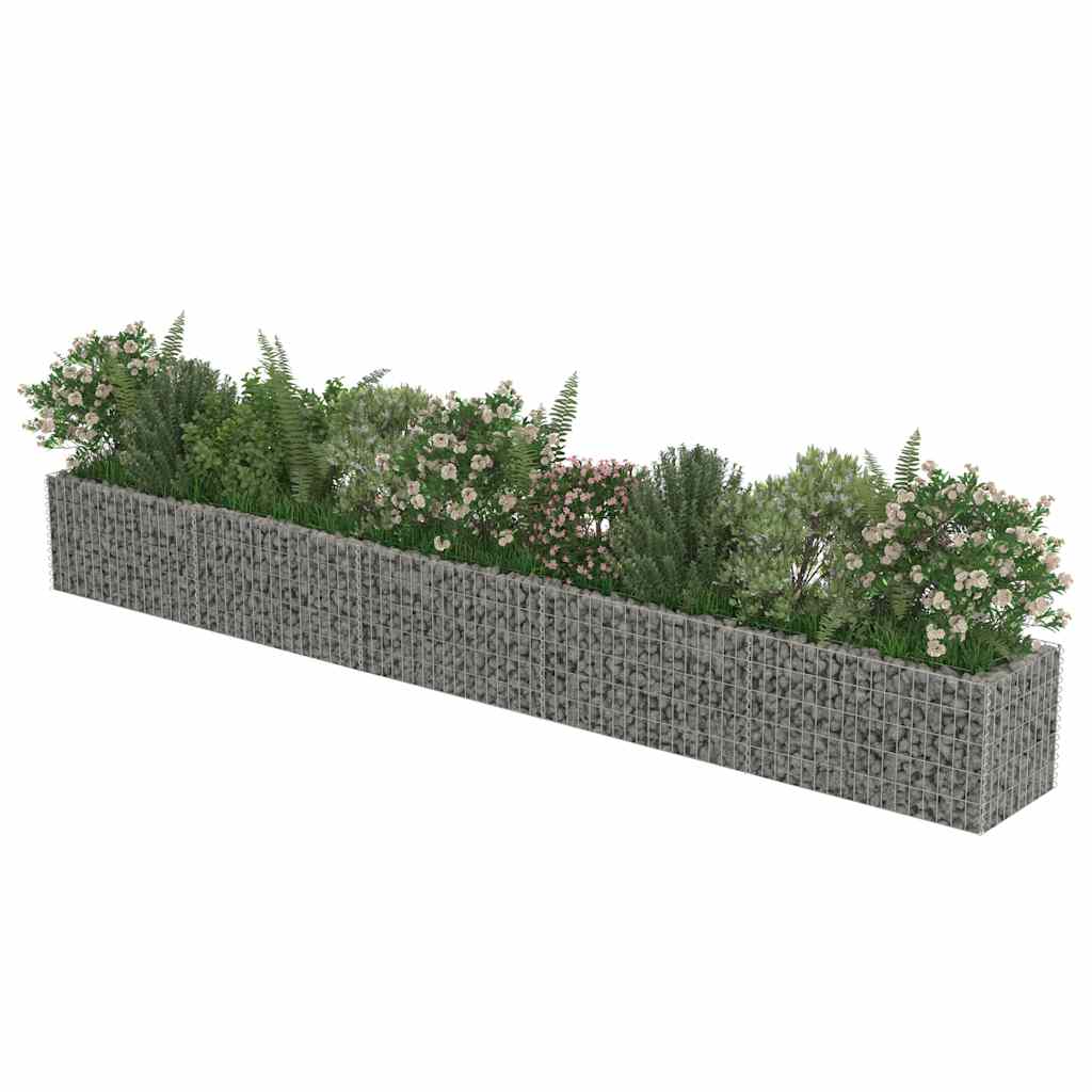 Gabion Raised Bed Galvanised Steel 450x50x50 cm