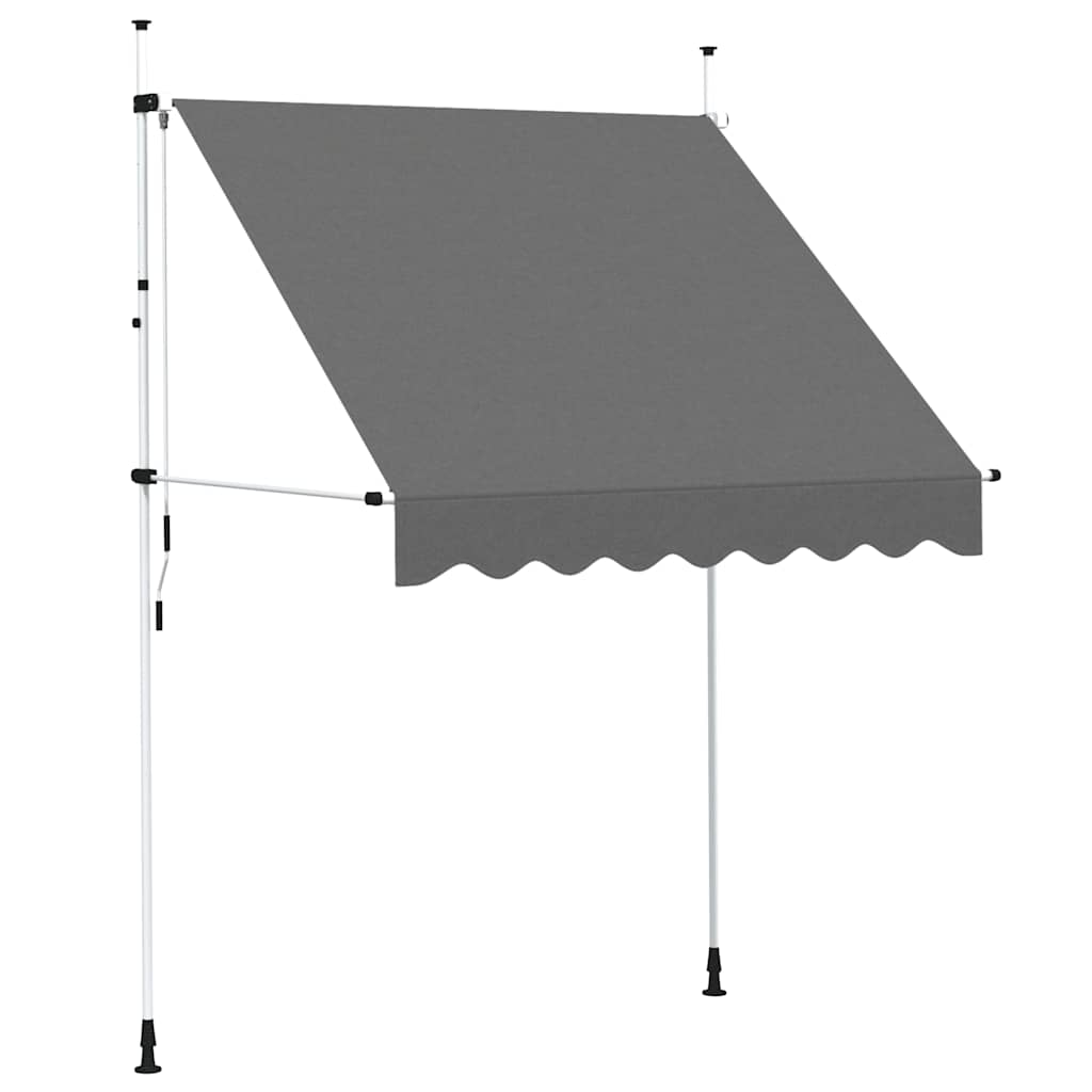Manual Retractable Awning 200 cm Anthracite