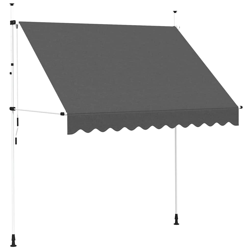 Manual Retractable Awning 250 cm Anthracite