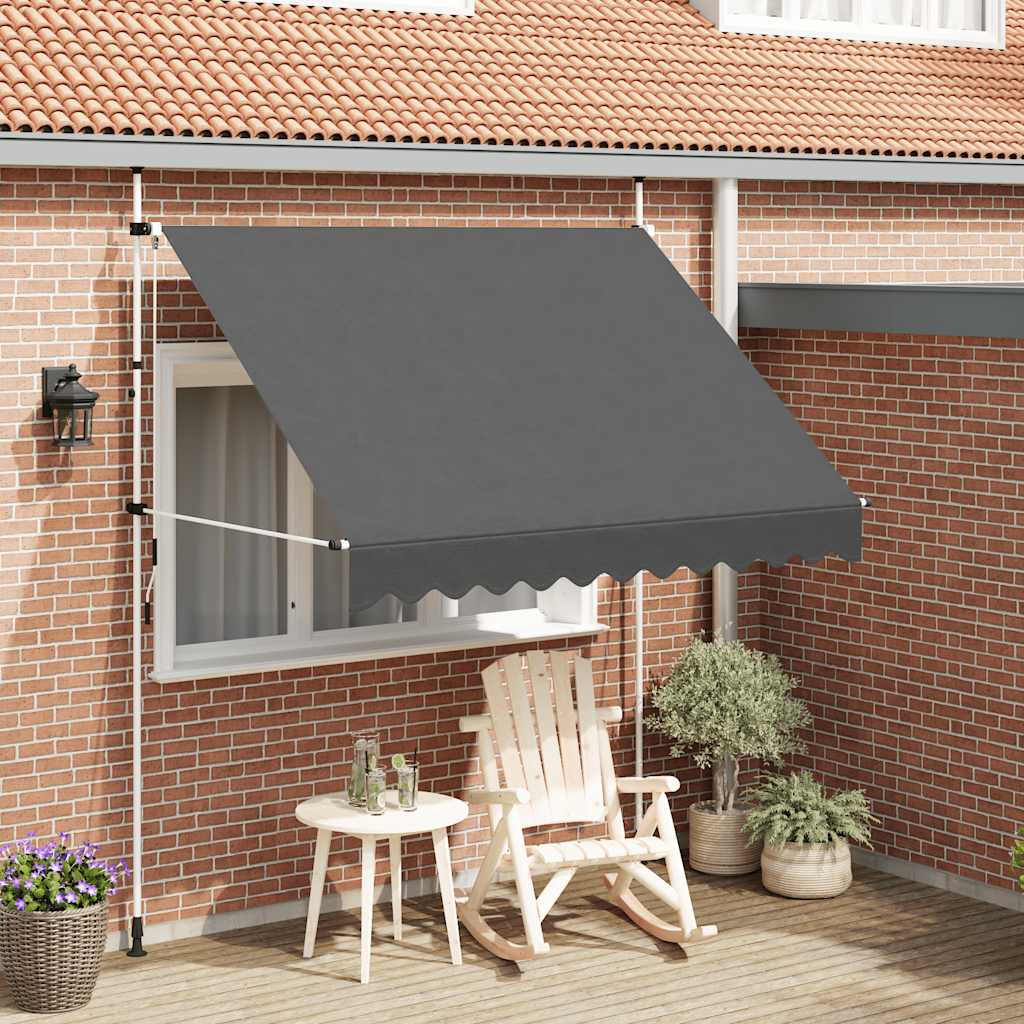 Manual Retractable Awning 250 cm Anthracite
