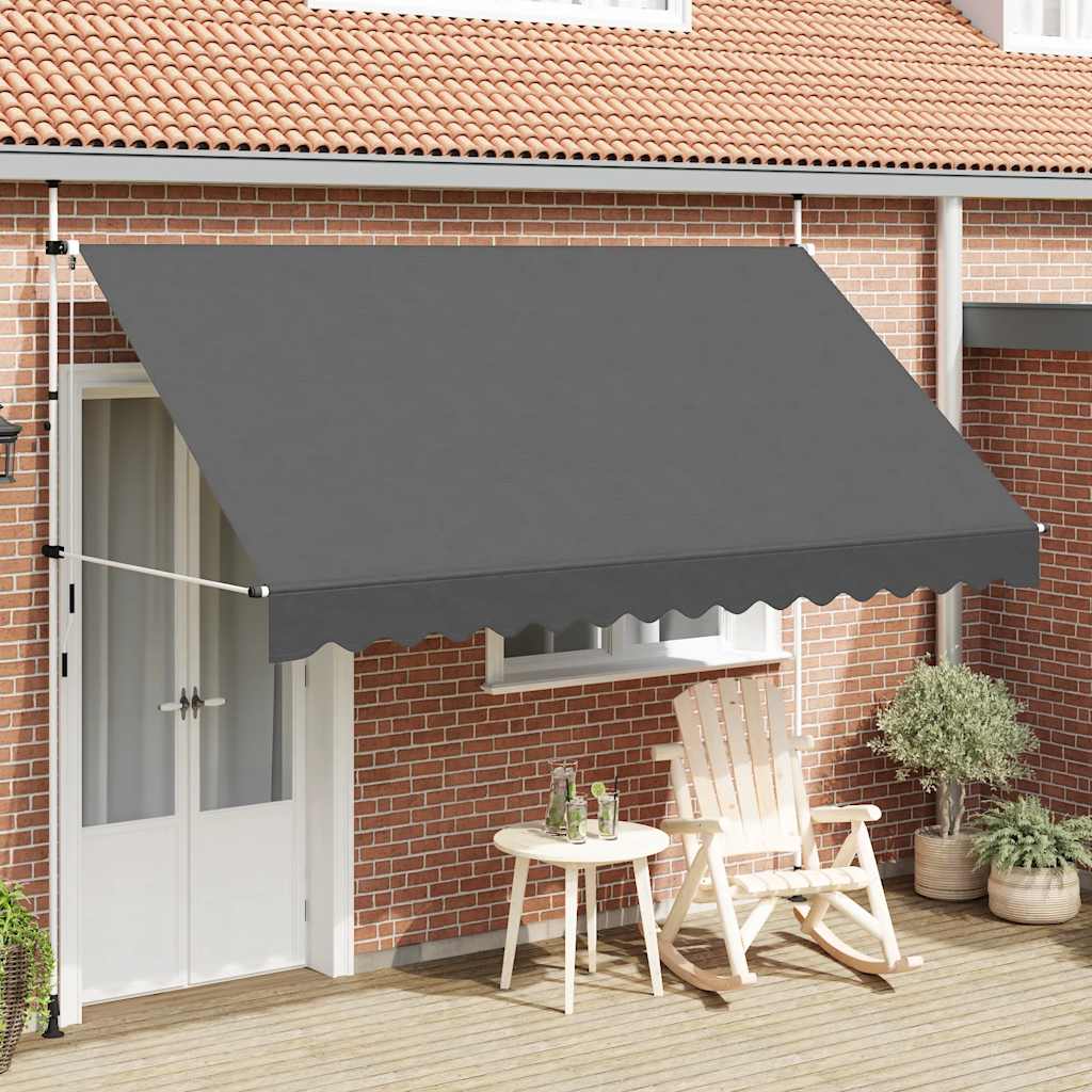 Manual Retractable Awning 350 cm Anthracite