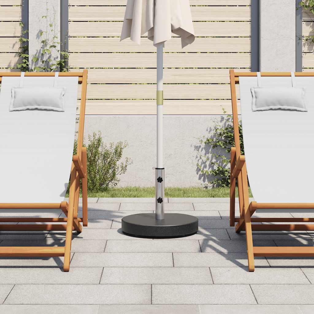 Parasol Base Granite 28.5 kg Round Black