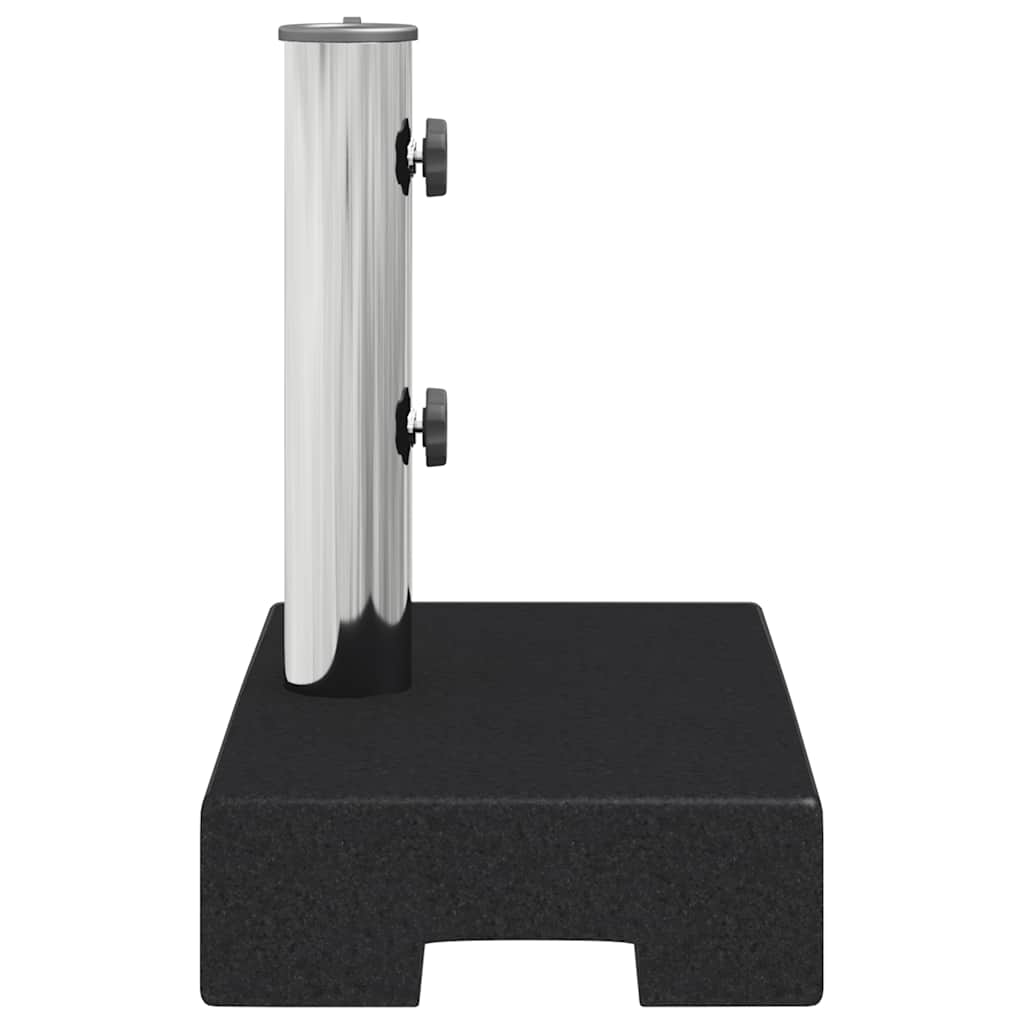 Parasol Base Granite 25 kg Rectangular Black