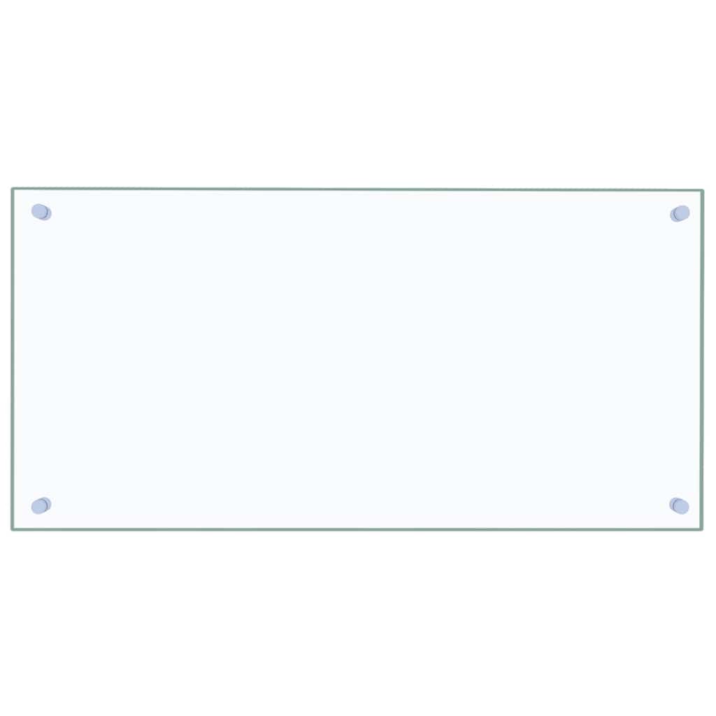 Kitchen Backsplash Transparent 80x40 cm Tempered Glass