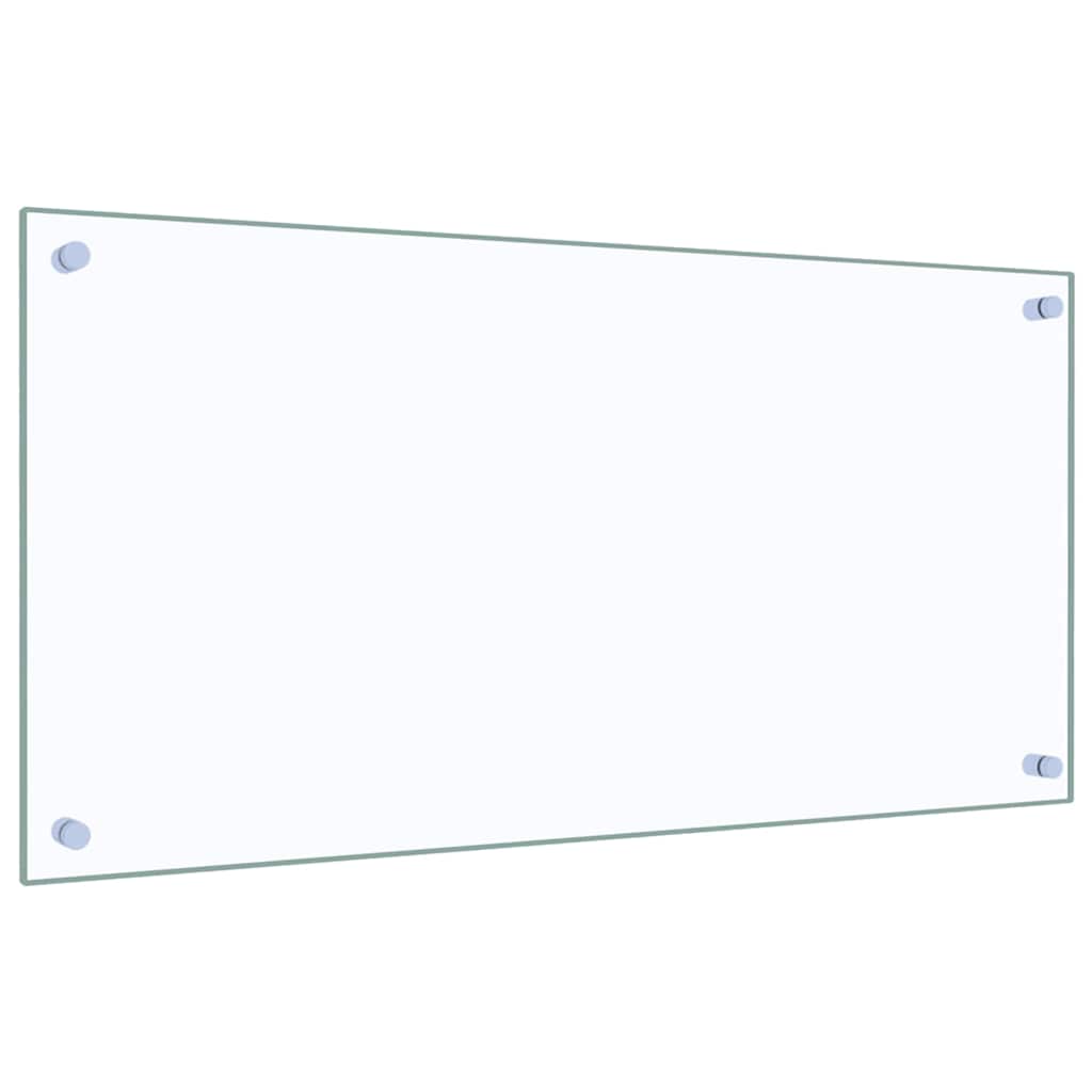 Kitchen Backsplash Transparent 80x40 cm Tempered Glass